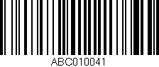 Código de barras (EAN, GTIN, SKU, ISBN): 'ABC010041'