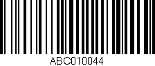 Código de barras (EAN, GTIN, SKU, ISBN): 'ABC010044'