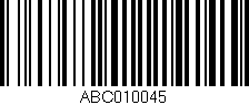 Código de barras (EAN, GTIN, SKU, ISBN): 'ABC010045'