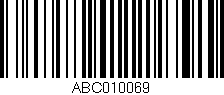 Código de barras (EAN, GTIN, SKU, ISBN): 'ABC010069'