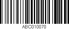 Código de barras (EAN, GTIN, SKU, ISBN): 'ABC010070'