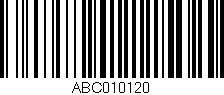 Código de barras (EAN, GTIN, SKU, ISBN): 'ABC010120'