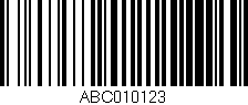 Código de barras (EAN, GTIN, SKU, ISBN): 'ABC010123'