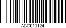 Código de barras (EAN, GTIN, SKU, ISBN): 'ABC010124'