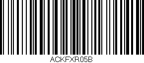 Código de barras (EAN, GTIN, SKU, ISBN): 'ACKFXR05B'