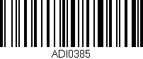Código de barras (EAN, GTIN, SKU, ISBN): 'ADI0385'
