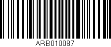 Código de barras (EAN, GTIN, SKU, ISBN): 'ARB010087'