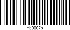 Código de barras (EAN, GTIN, SKU, ISBN): 'Ab9007p'