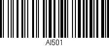 Código de barras (EAN, GTIN, SKU, ISBN): 'Al501'