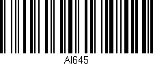 Código de barras (EAN, GTIN, SKU, ISBN): 'Al645'