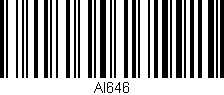 Código de barras (EAN, GTIN, SKU, ISBN): 'Al646'