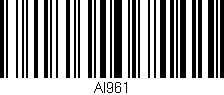 Código de barras (EAN, GTIN, SKU, ISBN): 'Al961'