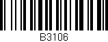 Código de barras (EAN, GTIN, SKU, ISBN): 'B3106'