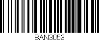 Código de barras (EAN, GTIN, SKU, ISBN): 'BAN3053'