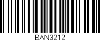 Código de barras (EAN, GTIN, SKU, ISBN): 'BAN3212'