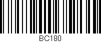 Código de barras (EAN, GTIN, SKU, ISBN): 'BC180'