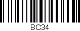 Código de barras (EAN, GTIN, SKU, ISBN): 'BC34'