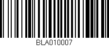 Código de barras (EAN, GTIN, SKU, ISBN): 'BLA010007'