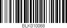 Código de barras (EAN, GTIN, SKU, ISBN): 'BLK010068'