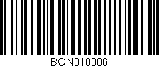 Código de barras (EAN, GTIN, SKU, ISBN): 'BON010006'