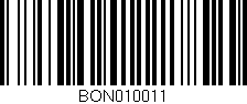 Código de barras (EAN, GTIN, SKU, ISBN): 'BON010011'