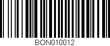 Código de barras (EAN, GTIN, SKU, ISBN): 'BON010012'