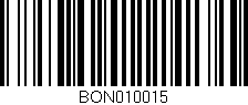 Código de barras (EAN, GTIN, SKU, ISBN): 'BON010015'