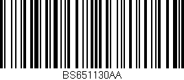 Código de barras (EAN, GTIN, SKU, ISBN): 'BS651130AA'