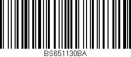 Código de barras (EAN, GTIN, SKU, ISBN): 'BS651130BA'
