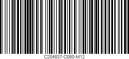 Código de barras (EAN, GTIN, SKU, ISBN): 'C204837-C060-M12'