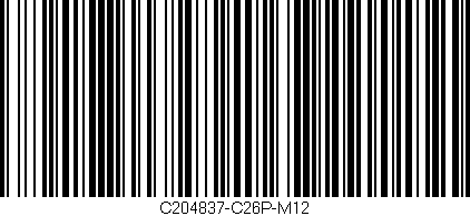 Código de barras (EAN, GTIN, SKU, ISBN): 'C204837-C26P-M12'