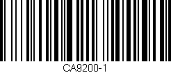 Código de barras (EAN, GTIN, SKU, ISBN): 'CA9200-1'
