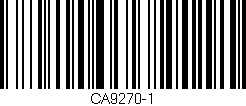 Código de barras (EAN, GTIN, SKU, ISBN): 'CA9270-1'