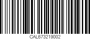 Código de barras (EAN, GTIN, SKU, ISBN): 'CAL673219002'