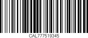 Código de barras (EAN, GTIN, SKU, ISBN): 'CAL777519345'