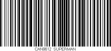 Código de barras (EAN, GTIN, SKU, ISBN): 'CAN9612/SUPERMAN'