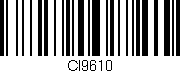 Código de barras (EAN, GTIN, SKU, ISBN): 'CI9610'