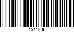 Código de barras (EAN, GTIN, SKU, ISBN): 'Cr11800'