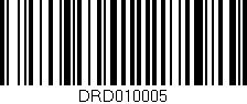 Código de barras (EAN, GTIN, SKU, ISBN): 'DRD010005'