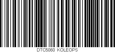 Código de barras (EAN, GTIN, SKU, ISBN): 'DTC5060/KOLEOPS'