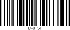 Código de barras (EAN, GTIN, SKU, ISBN): 'Dy013e'