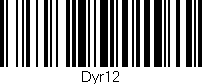 Código de barras (EAN, GTIN, SKU, ISBN): 'Dyr12'