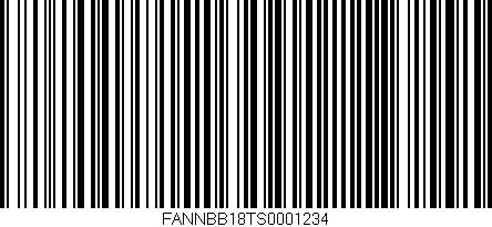 Código de barras (EAN, GTIN, SKU, ISBN): 'FANNBB18TS0001234'