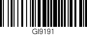 Código de barras (EAN, GTIN, SKU, ISBN): 'GI9191'
