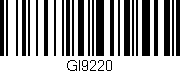 Código de barras (EAN, GTIN, SKU, ISBN): 'GI9220'