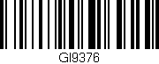 Código de barras (EAN, GTIN, SKU, ISBN): 'GI9376'