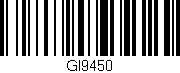 Código de barras (EAN, GTIN, SKU, ISBN): 'GI9450'