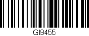 Código de barras (EAN, GTIN, SKU, ISBN): 'GI9455'