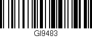 Código de barras (EAN, GTIN, SKU, ISBN): 'GI9483'