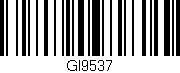 Código de barras (EAN, GTIN, SKU, ISBN): 'GI9537'